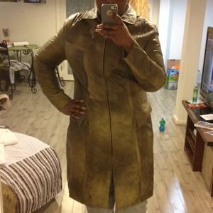 Leather coat!!!