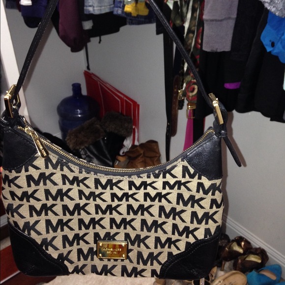 Mk Black and Tan Handbag 100% authentic