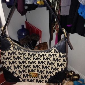 Mk Black and Tan Handbag 100% authentic
