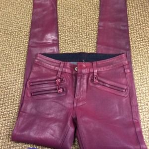 🎈SOLD🎈LF wax jeans burgundy 28!