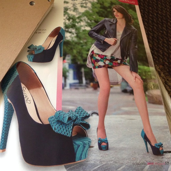 Blue heels