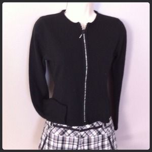 Black Zip Up Sweater