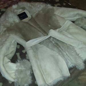 AUTHENTIC ZARA FUR WINTER COAT!! NEW!!