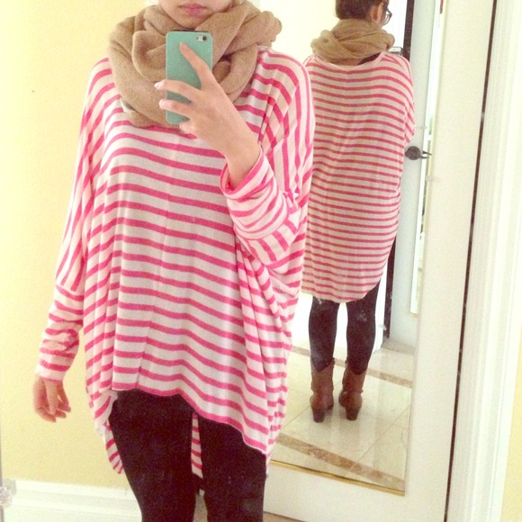 Stripe hi low tunic