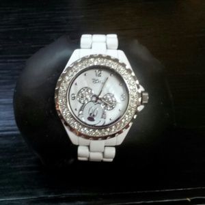 Very cute white Mickey Mouse watch