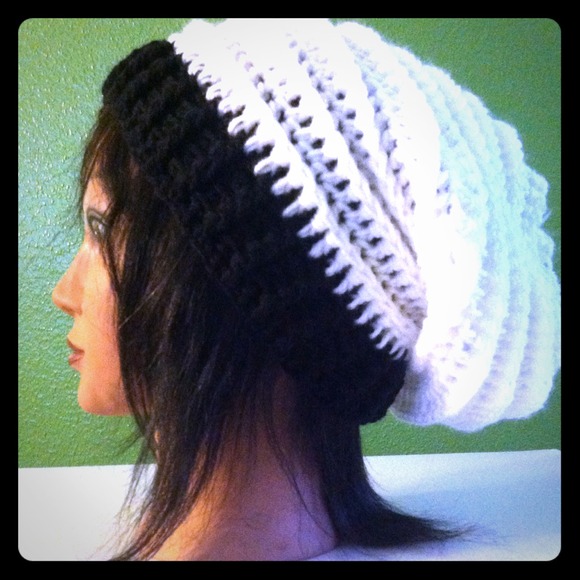 Black and White Slouch Hat