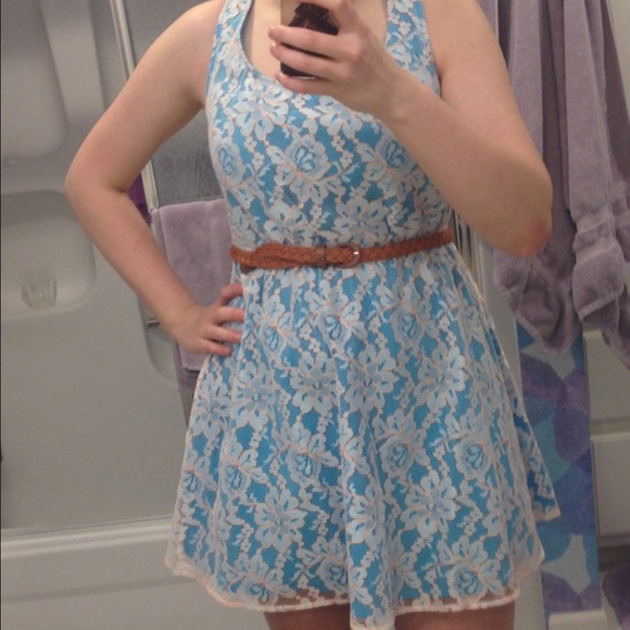 FINAL REDUCTION!!!! Orange/white/blue lace dress