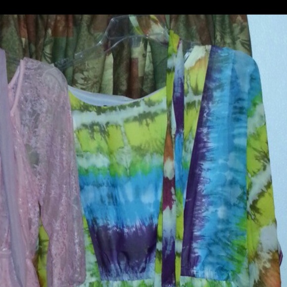 SOLDRainbow Dress with sash
