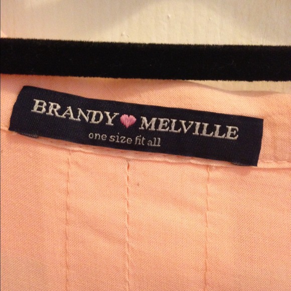 NWOT Brandy Melville coral colored shirt - Picture 4 of 4