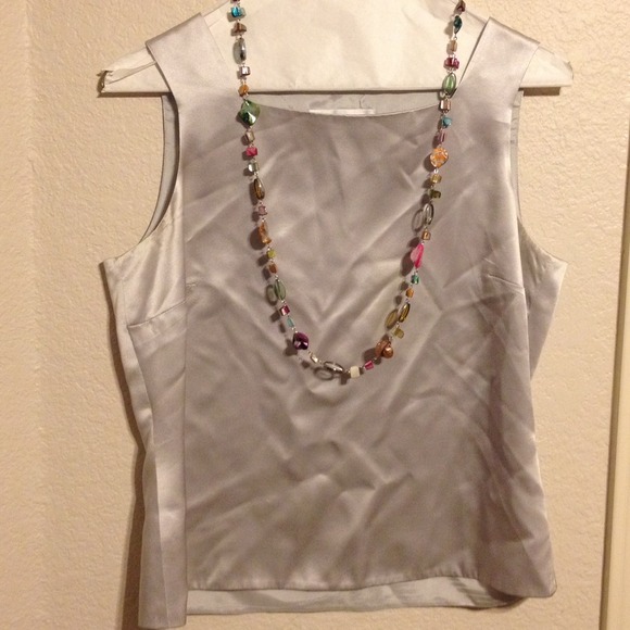 Talbot silver shell top. Size M.