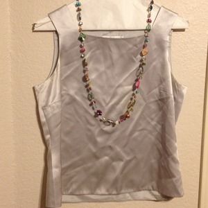 Talbot silver shell top. Size M.