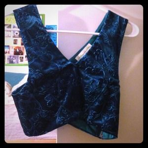 TRADED 12PP Blue velvet crop!