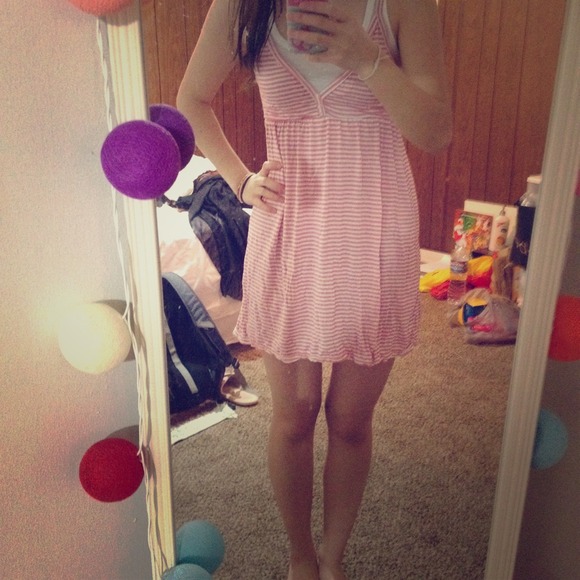 Pink spring-summer dress