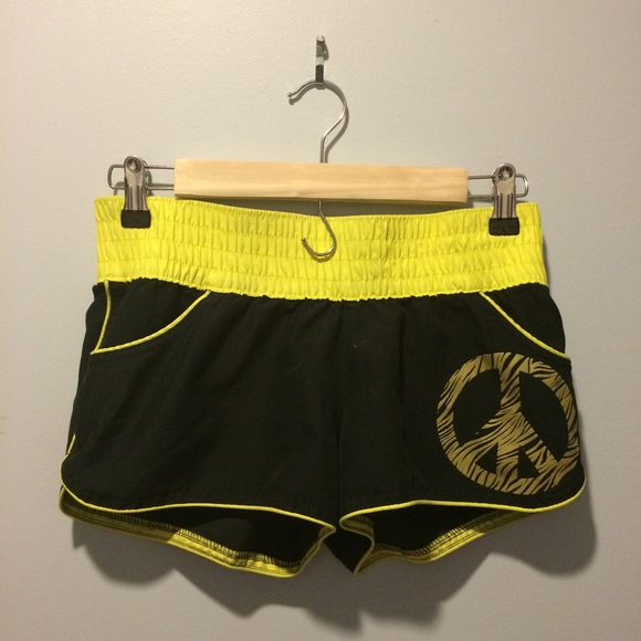 Black & Yellow Swim Shorts