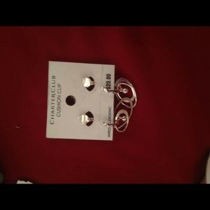 Charter Club silver earrings