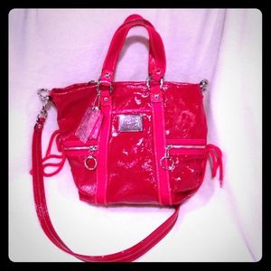 Red/pink  poppy coach bag❤️SOLD❤️