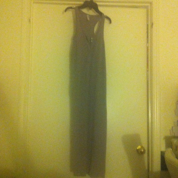 Ankle length grey dress