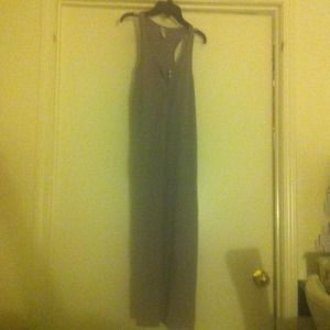 Ankle length grey dress
