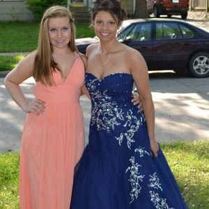 Blue prom dress