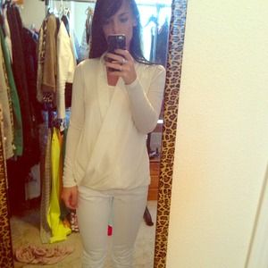 *Bundled* N/A Michael Kors faux wrap cream top