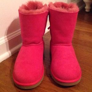 UGG Princess Pink Bailey Bow Boots