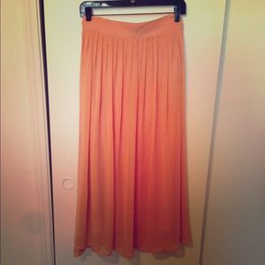RESERVED Forever 21 peach maxi skirt