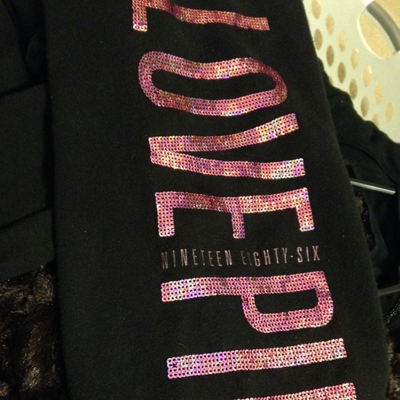 Full length VS PINK bling sweats