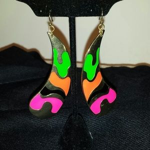 Colorful Gold earrings