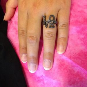 Gunmetal LOVE Ring!