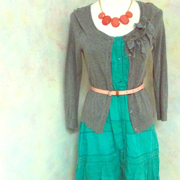 American Eagle Outfitters Dresses & Skirts - Teal button dress