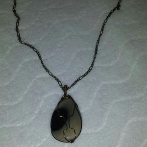 Hand wired pendent necklace