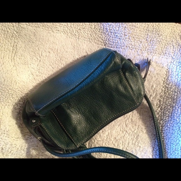 Just reduced♥️DkGrn Leather Crbdy Tiangello bag - Picture 2 of 4