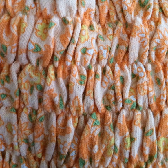 Ralph Lauren floral print strapless crop tube top - Picture 2 of 4