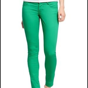 Kelly green Old Navy Rockstar jeans