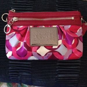 Pink Coach clutch