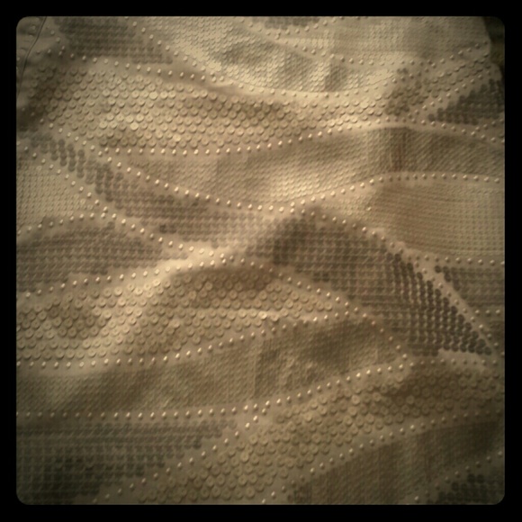 WHITE HOUSE BLACK MARKET matte sheen sequin mini - Picture 1 of 4