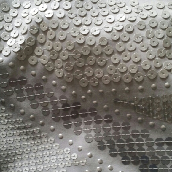 WHITE HOUSE BLACK MARKET matte sheen sequin mini - Picture 3 of 4