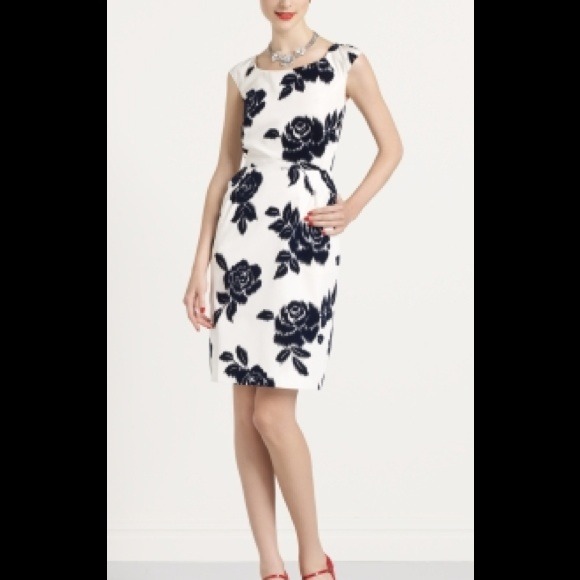 $$ Reduced!! $$ Kate Spade Textured Rosette Dress - Picture 2 of 4