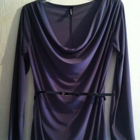 Long sleeve NWOT shirt with skinny belt