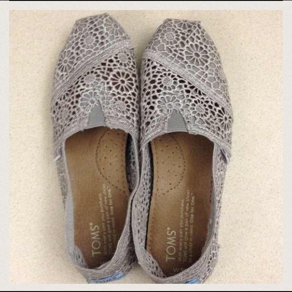 Grey Crochet TOMS
