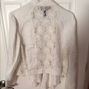 White Lace Swing Jacket