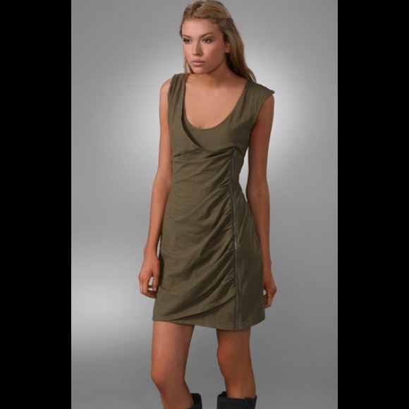SOLD as bundle... Juicy Couture army green dress