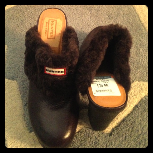 LOWER PRICE Hunter shoes (faux fur, leather)