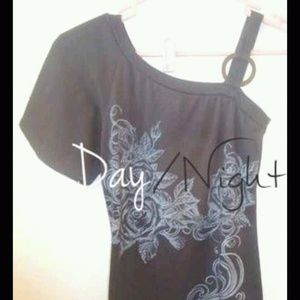 One Shouldered Batwing Top