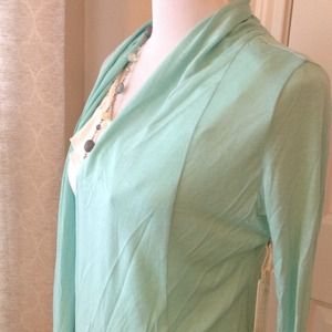 Boutique Tops - NWT XS cotton Aqua Open front Cardi, think spring! Boutique Tops - NWT XS cotton Aqua Open front Cardi, think spring!