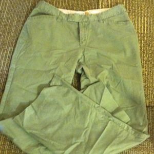Light green stretch old navy slacks