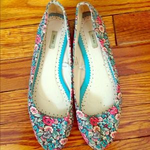 Kimchi blue floral flats