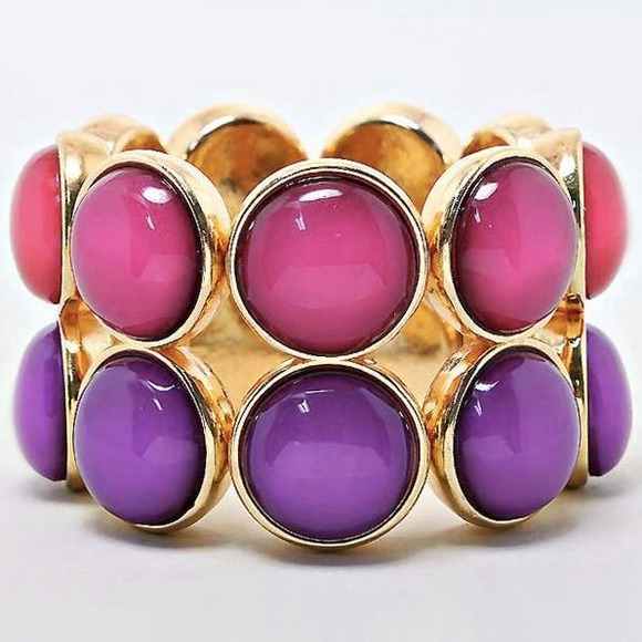 Pink and Purple Bubble Bracelet from Prep Obsessed