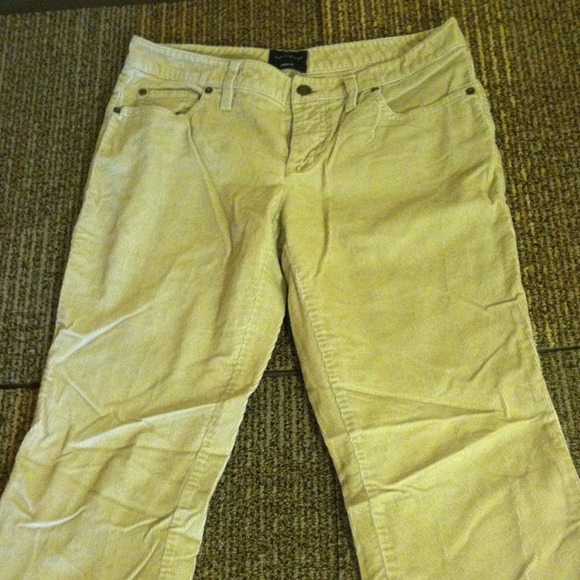Beige corduroy pants