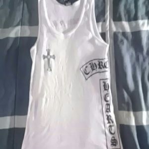 Chrome hearts blk/white top. Size Lrg fits med too